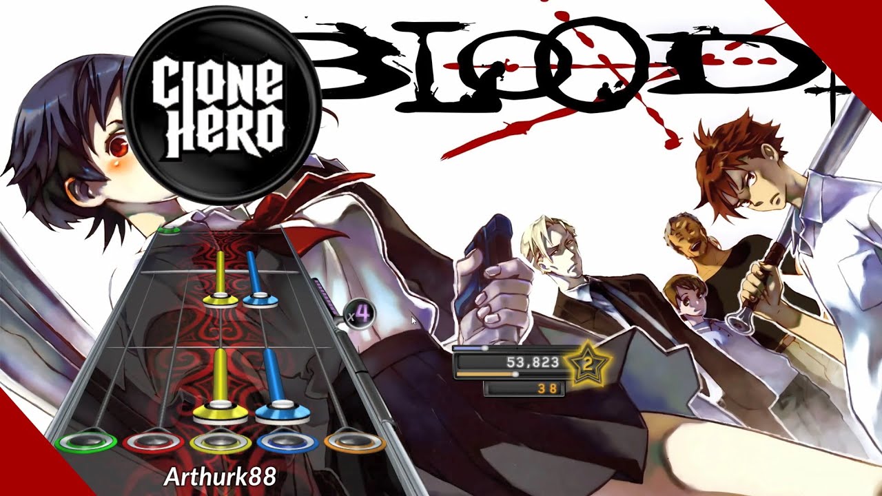 Clone Hero Blood Colors Of The Heart Anime Hero Ii Youtube