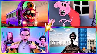 School Bus K-Pop Bemon Hunter Pepa Exe Siren Head Who Will Win?