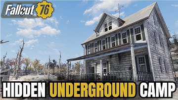 Underground HIDDEN Garage Base!  | Fallout 76 Camp Build Tutorial