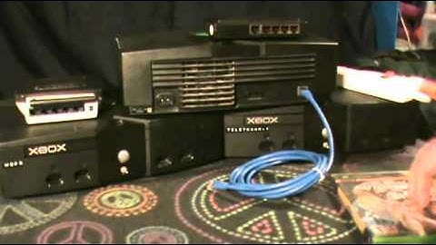 A scene from MCTV: Xbox LAN system link setup tutorial