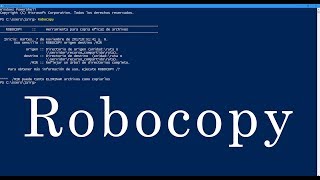 Uso sencillo de copiar archivos o directorios con ROBOCOPY - YouTube