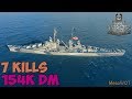 World of WarShips | Atlanta | 7 KILLS | 154K Damage - Replay Gameplay 1080p 60 fps