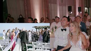 Terranea Resort Wedding | Bride and Groom React to Their Same Day Edit Wedding Video