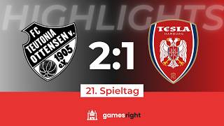 Highlights 21. Spieltag Gamesright Oberliga Hamburg Teutonia 05 Ottensen - Nikola Tesla