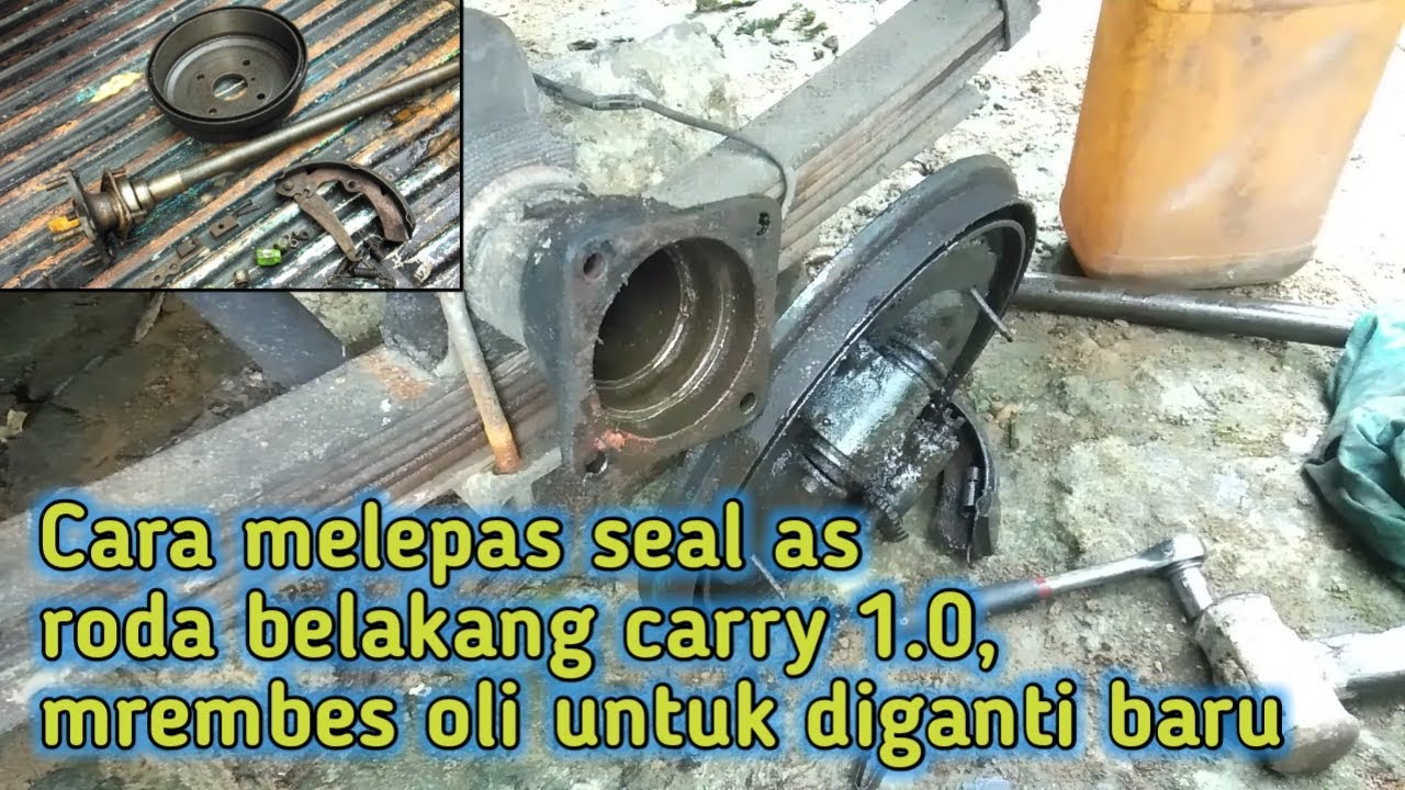 CARA MELEPAS SEAL AS RODA BELAKANG CARRY 1.0, mrembes oli untuk diganti baru