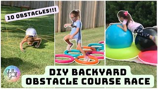 Backyard Obstacle Course! Funny Commentary From Parents!