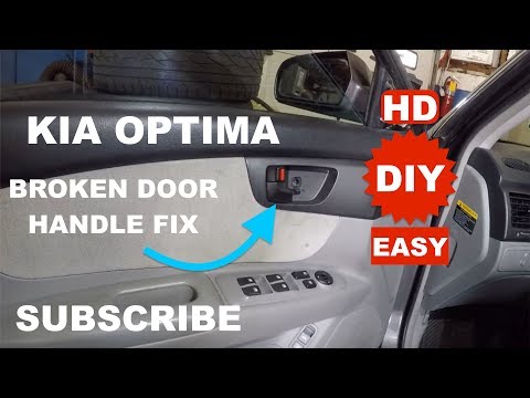 How to replace internor door handle on 2008 Kia Optima