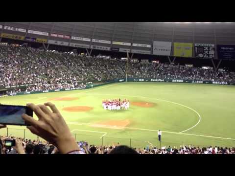 2013ペナントレース 楽天 星野監督胴上げ