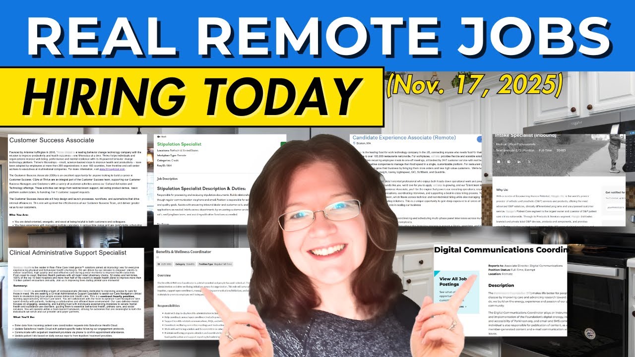 7 REAL Remote Jobs Hiring Now (Little Experience and Decent Pay)