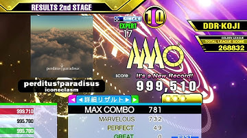 [DDR A3] perditus†paradisus [Single-EXPERT] 999,510 PFC by DDR-KOJI