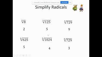 Calculator Simplifying Radicals