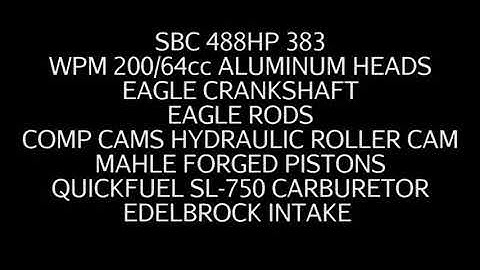 SBC 488HP 383 STROKER ENGINE DYNO RUN FOR MARK UNDERWOOD BY WHITE PERFORMANCE AND MACHINE