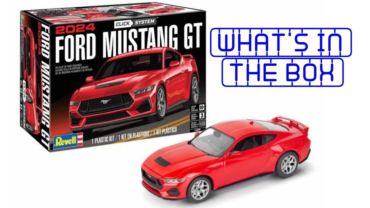 What's In The Box | Revell 2024 Ford Mustang GT Easy Click Kit