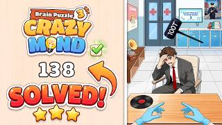 🧠 Brain Puzzle 3: Crazy Mind | Level 138 - Medical Expert (Walkthrough & Solution) 🩺