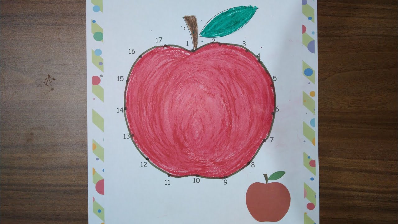 kids apple kaise banaye.simple Apple drawing for kids.LooLooKids YouTube