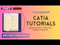 CATIA Tutorials For Beginners Part-3 |Constraints Toolbar #catia
