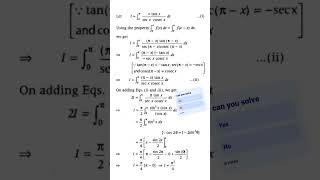 class 12th maths integration #maths #shorts #ytshorts