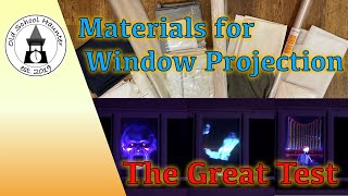 Large Test of materials for window projections - Digital window decoration [AtmosFX Projection EN]