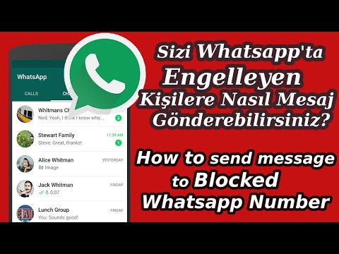 Sizi whatsapp ta Engelleyen Kisilere nasil mesaj gonderebilirsiniz | How to Whatsapp Blocked Users