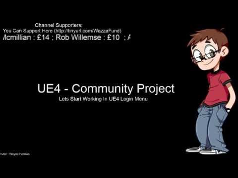 Community Project Online Game UE 4 Lesson 5 - Creating The Login Widget
