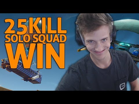 Amazing 25 Kill Solo Squad W!   in Fortnite Gameplay Ninja Youtube - amazing 25 kill solo squad win fortnite gameplay ninja