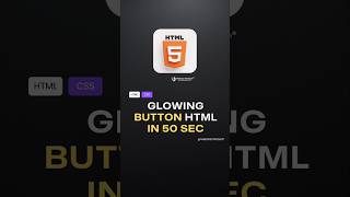 Create a Neon Glowing Button with HTML & CSS | #ytshorts #shorts #youtubeshorts