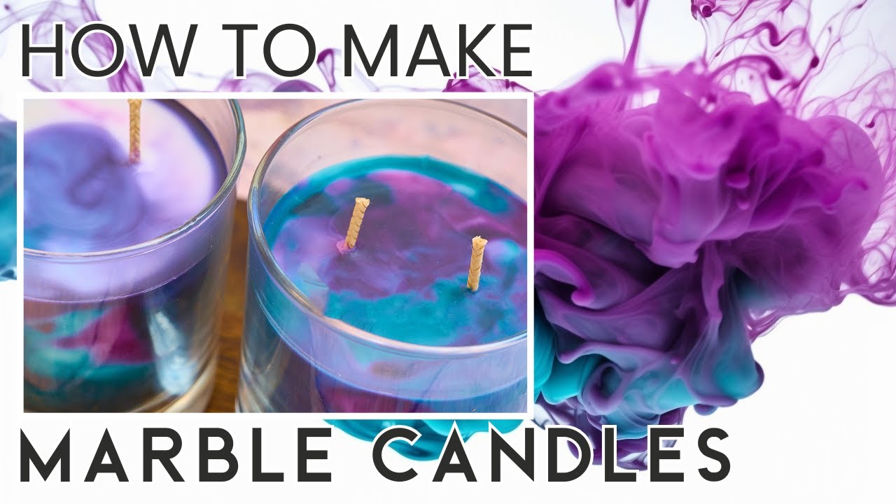 How to Make Double Wick Marble Candles!🕯️