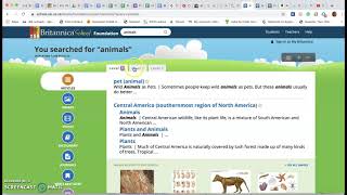 Accessing Encyclopedia Britannica & ImageQuest