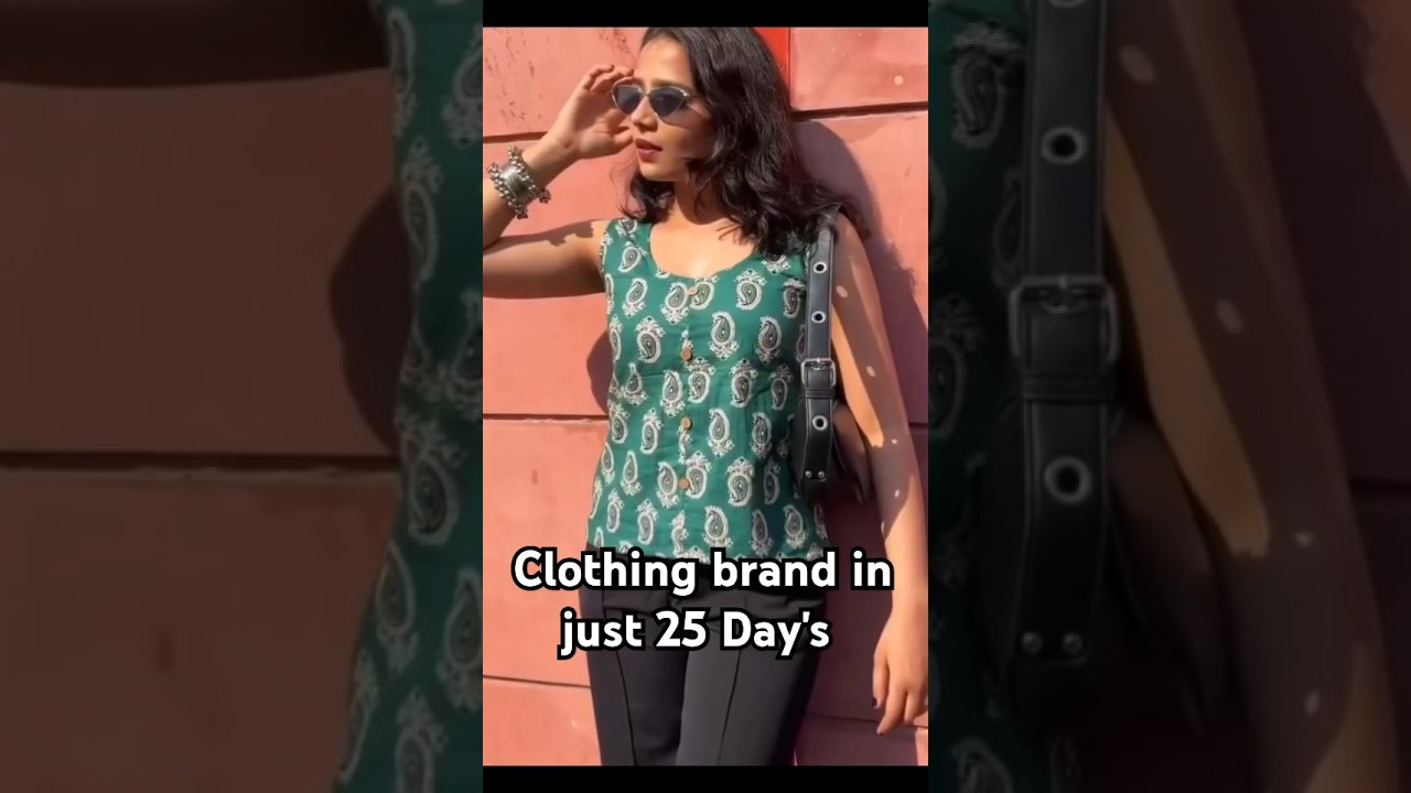 They Launched There Clothing Brand In Just 25 Day's . #startup #shorts