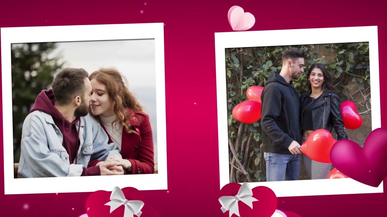 Valentines day Photo Slideshow 2025 for After Effects Template