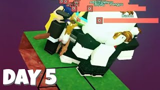 Last to fall.. Wins! (Roblox Bedwars)