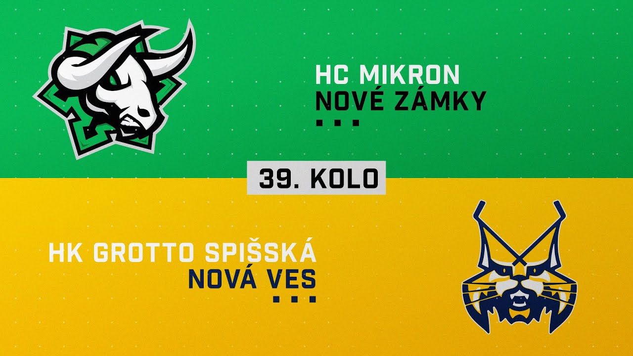 39.kolo HC Mikron Nové Zámky - HK GROTTO Spišská Nová Ves HIGHLIGHTS