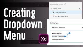 Creating Drop-down Menu Prototype in Adobe Xd