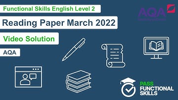 Pass Functional Skills - AQA Reading March 2020 (Level 2) Video Solution