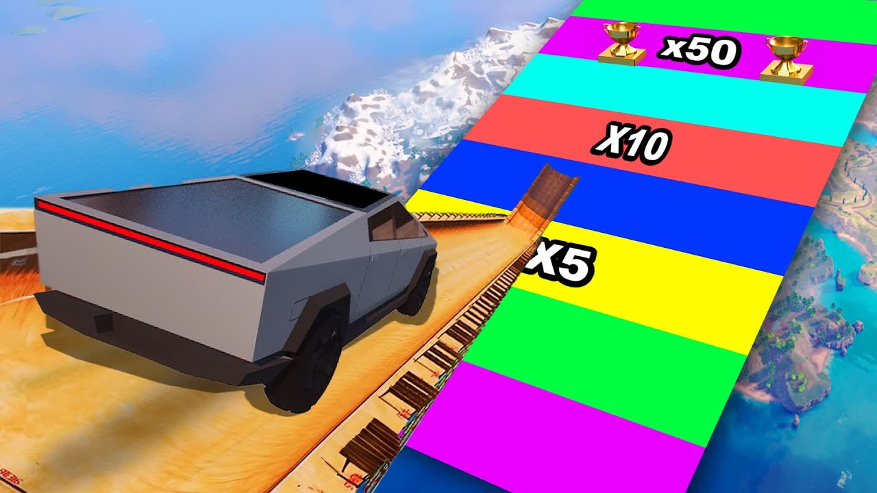 FORTNITE - MEGA RAMP DISTANCE - YouTube