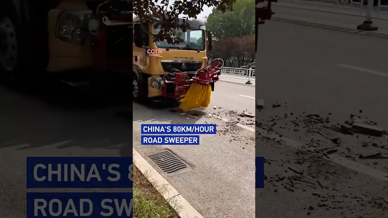 China's 80km/hour road sweeper