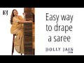 Easy way to drape a saree  dolly jain saree draping
