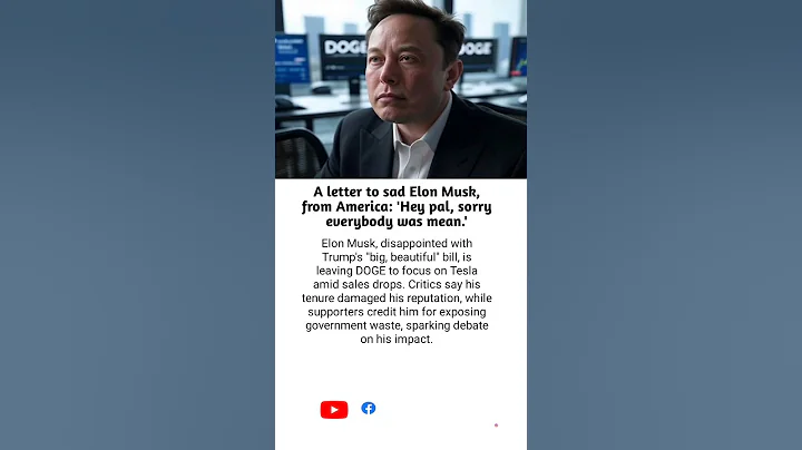 Elon Musk, disappointed with Trump's "big, beautiful" bill, is leaving DOGE to focus on Tesla amid s