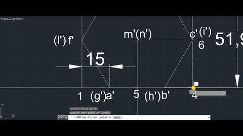 Hexagonal prism with axis perpendicular to VP