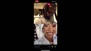 CardiB & Offset IG Live - house hunting & laser hair removal!