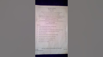 ICSE 2018 CLASS 10 BOARD EXAM PAPER OF HISTORY AND CIVICS(PAPER-I)