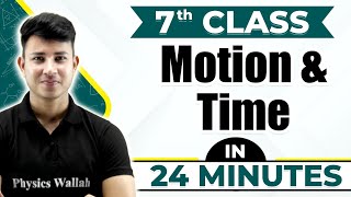 Motion And Time in One Shot | Cheat Sheet For Class 7th