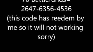 Battlefield Heroes Codes for reedem(WORKING)
