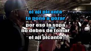 Video thumbnail of "karaoke el aji picante   la renovación vallenata   demo"