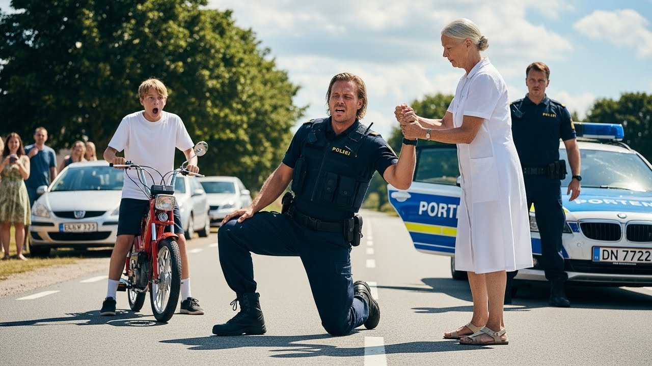 Korrupt politimand møder sin overmand: en kvinde på en Vespa