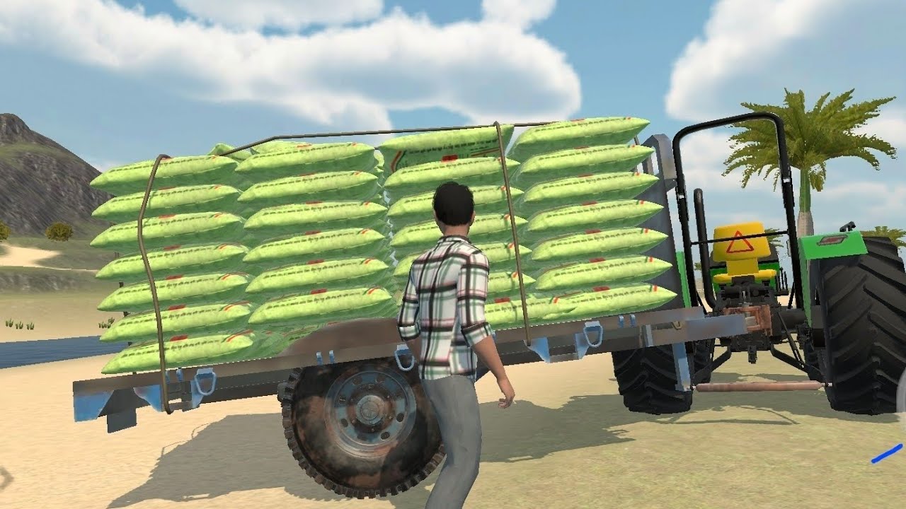 Aaj mare tractor se murgi 🐓farm me dana lakar jana hai Indian vehicles simulator 3d gameplay 