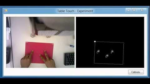 Tracking multiple touch points on a Table using Kinect