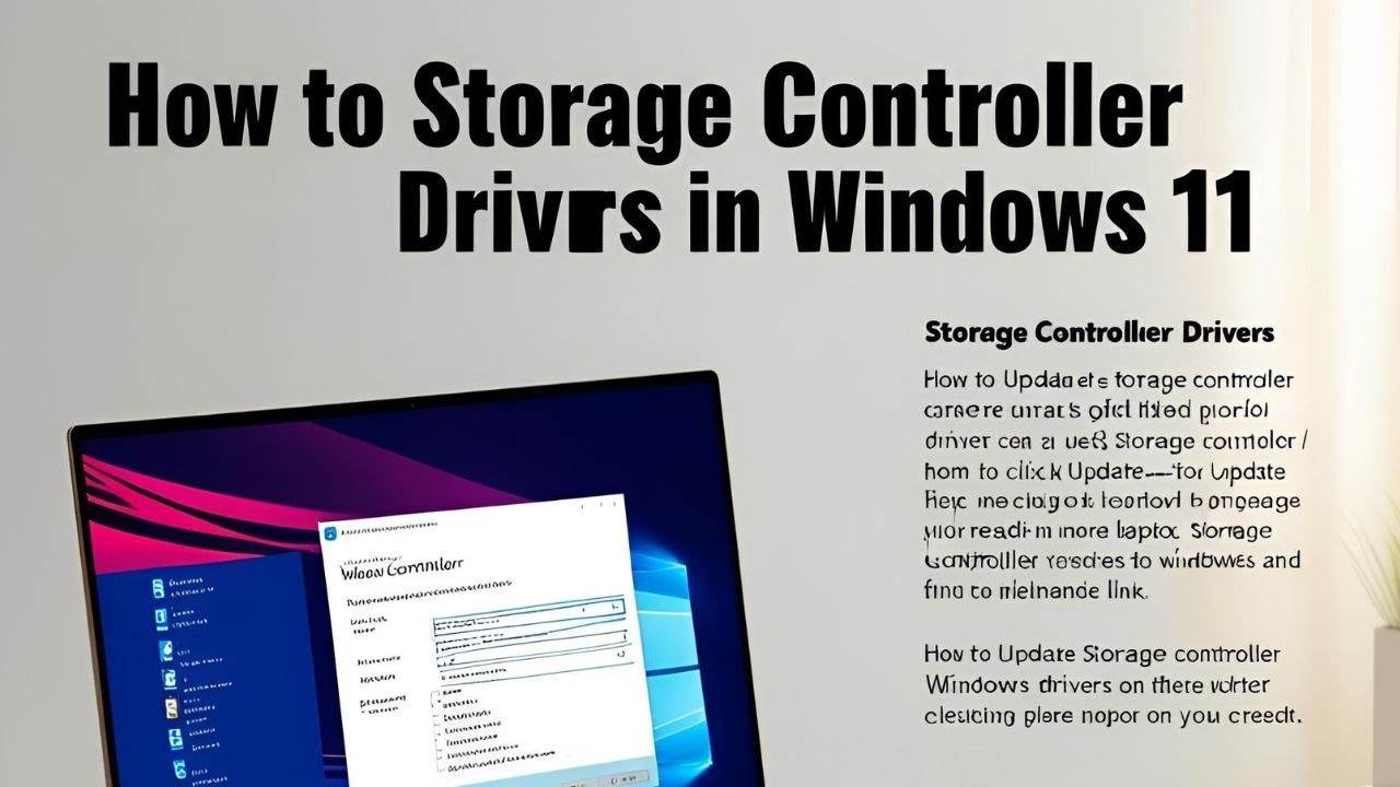 Computer Storage System Driver How to Update Storage Controller Drivers in Windows 11 - YouTube