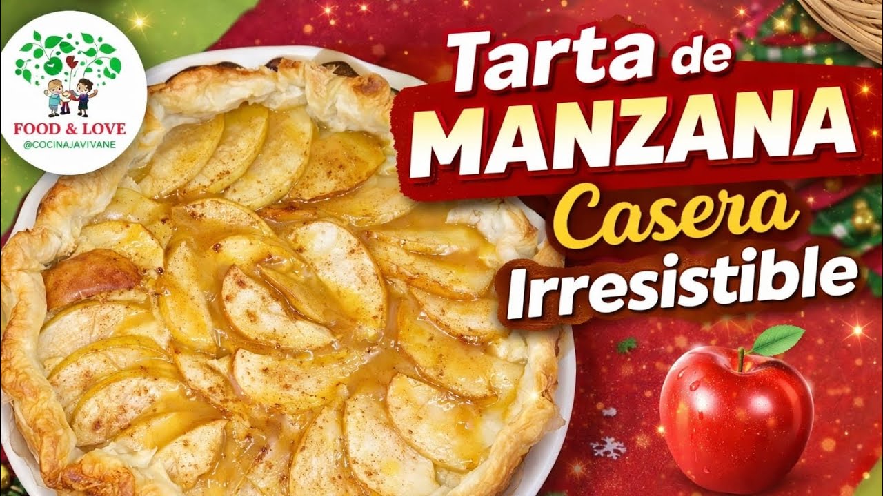 🍰 Tarta de Manzana Especial Fin de Año | Receta Casera y Fácil