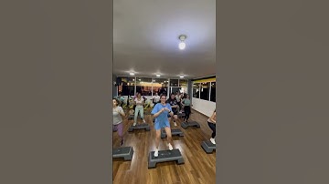 Up- Cardi B- step class dance #dance #positivity #fun #stepclass #gym